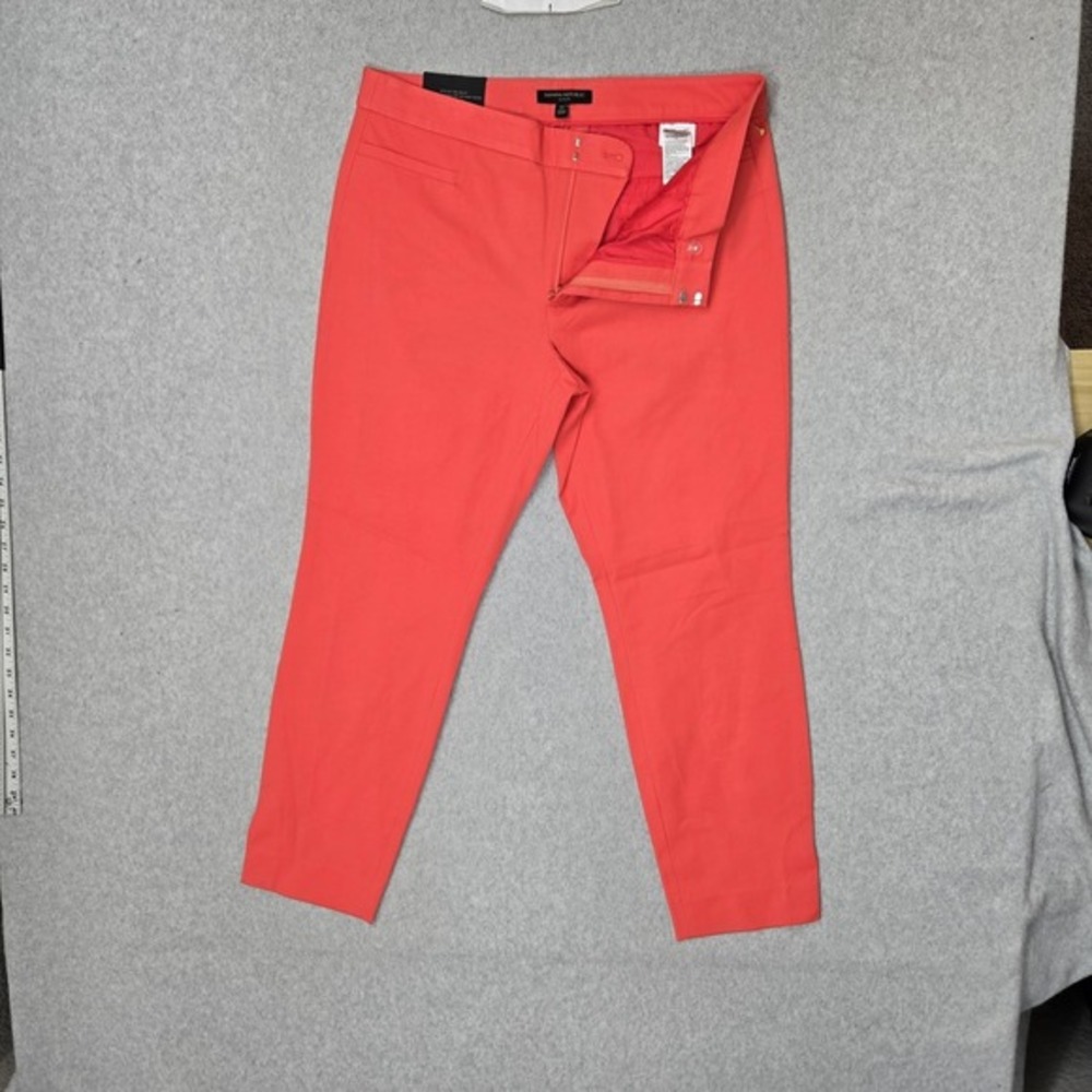 Banana Republic Women Pants 12R Red Dress Pants Modern Sloan Ankle Length NWT‎